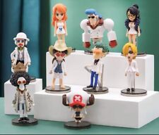 9 Pcs Anime One Piece Luffy Straw Hat Pirates Action Figure Collection Toys Gift picture