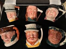 Lancaster & Sandland Toby Jugs  Hand Painted 6 total GREAT For Expresso Cups. picture