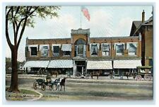 Arlington Massachusetts Post Office Building Horse Carriage MA Unposted Postcard picture
