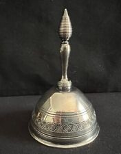 Vintage Gorham Silver Plate Dinner Table Bell 3.75 in. 1895. Moon Mark GMFG Co picture