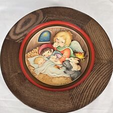 VINTAGE 1983 ANRI JERRANDIZ CHRISTMAS PLATE MADE IN ITALY Peace Attend Thee picture