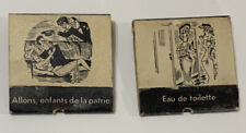 2 Vintage Fractured French Ad Matchbooks picture