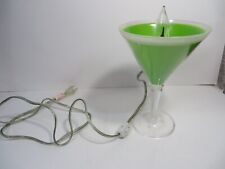 Martini  Margarita Glass Acrylic Lamp Light Vintage picture