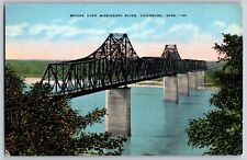 Vicksburg, Mississippi - Bridge Over Mississippi River - Vintage Postcard picture