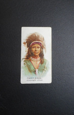 1888 AMERICAN INDIAN TOBACCO (RARE ERROR) CARD ALLEN & GINTER ( CHIEF GALL  ) picture