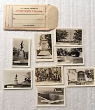 Souvenir Views of Jamestown, Virginia Packet of 8 Black & White Photos picture