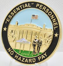 Secret Service ESSENTIAL PERSONNEL STAY POSITIVE TEST NEGATIVE Challenge Coin picture