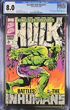 Incredible Hulk Annual (1968) #1 CGC VF 8.0 Classic Cover Steranko Marvel 1968 picture