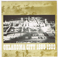 Oklahoma City 1889 1989 Downtown Map Urban Renewal Centennial Forecast 1964 VTG picture