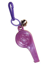 Vintage 1980s Plastic Charm Purple Whistle for 80s Charms Necklace Clip On Retro picture