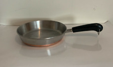 Revere Ware 9 Inch Skillet Pan Copper Made in Indonesia Vintage Stainless Steel picture