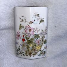 Vintage Floral Envelope Porcelain Case, Gold Rimmed, Made In Japan picture