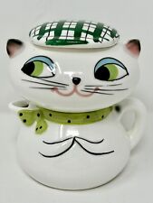 Holt Howard Cozy Kitten/Cat Stacking Creamer & Sugar Bowl 3/hat Japan 1959 RARE picture