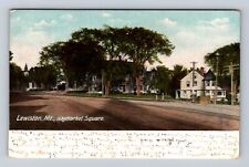 Lewiston ME-Maine, Haymarket Square, Antique Vintage c1908 Souvenir Postcard picture