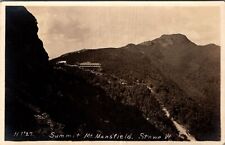 Stowe, VT Vermont Summit Mount Mansfield 1936 RPPC Real Picture Postcard A664 picture