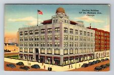 Chicago IL-Illinois, Sterling Building Vintage Souvenir Postcard picture