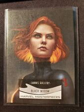 2022 Upper Deck Marvel Masterpieces #99 Black Widow Canvas Gallery Rare SP picture