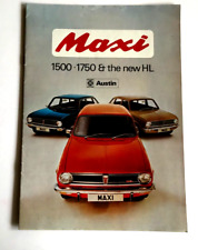 1970's  MAXI AUSTIN 1500 -  1750 & THE NEW HL  CAR / AUTO BROCHURE  12 PAGES picture