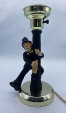 Vtg Works Charlie Chaplin/ Drunk Man on Lamp Post Bar 11”Tall Gold Base No Globe picture