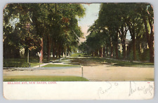 Vtg Post Card- Hillside Ave. New Haven, Connecticut- A458 picture