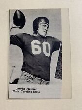 Gwynn Fletcher NC State Wolfpack 1948 Football Pictorial Roto-Panel picture