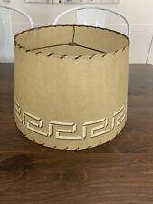 Vtg Mid Century Modern 1950's Fiberglass Abstract Drum Shade picture