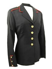 NOS OLD STYLE WOMEN'S 14L USMC US MILITARY DRESS BLUE TUNIC UNIFORM COAT JACKET picture