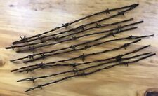 VINTAGE BARB WIRE PIECES RUSTIC BARBED WIRE FOR CRAFTS HOBBIES ART DECORATIONS picture