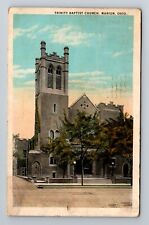 Marion OH-Ohio, Trinity Baptist Church, c1929 Vintage Souvenir Postcard picture