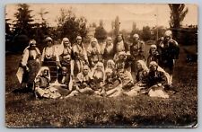 Postcard RPPC Group of Women in Folk Costumes Traditional Dress picture