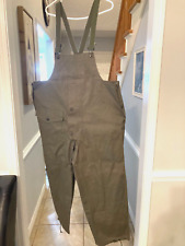 WWII USN FOUL WEATHER DECK BIBB OVERALLS 13 STAR BUTTONS UNMARKED MEDIUM SIZE picture