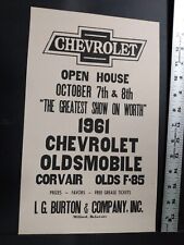 1961 Chevrolet Broadside  Chevy Milford Delaware  
