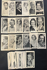 1934 Film Stars Godfrey Phillips Australia Tobacco Movie Cards 