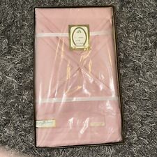 New Vintage Pink Irish Linen Threads Drawn By Hand All Pure Linen, 13 Piece Set picture