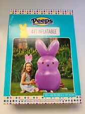 NEW IN BOX PEEPS 4 FT INFLATABLE Purple BUNNY picture