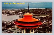Seattle WA-Washington, Worlds Fair, Space Needle, Lake Union, Vintage Postcard picture