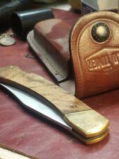 Old Timer 60TW -0822 Leather Sheath beauty wood handles never used picture
