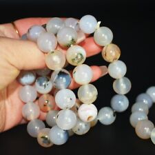 1 Pcs COLLECTOR GRADE China Water Grass Agate Bead Bracelet 14MM picture
