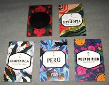 STARBUCKS SET OF FIVE RESERVE COFFEE TASTER CARDS picture