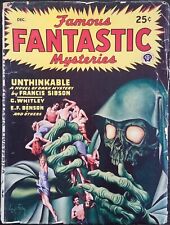 FAMOUS FANTASTIC MYSTERIES - DECEMBER 1946 - VIRGIL FINLEY COVER - BEAUTIFUL picture