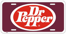 Vintage  Dr Pepper License Plate Embossed Metal New Old Stock Soda #2157 picture
