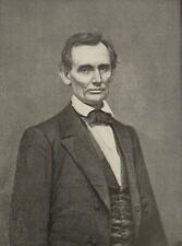 1896 Vintage Magazine Illustration Abraham Lincoln in 1860 picture