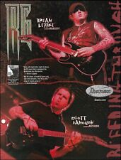 Bleeding Through Brian Leppke & Scott Danough 2010 Ibanez RG Series guitar ad picture