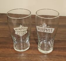 2 Murphy's Irish Tulip Beer Glasses 16 oz picture