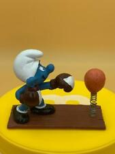 Smurfs 40508 Boxer Super Smurf with Punching Bag Vtg Schleich Peyo Figure Boxing picture