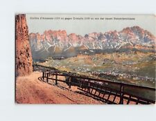 Postcard Cortina d Ampezzo gegen Cristallo von der neuen Dolomitenstrasse, Italy picture
