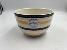 Made in Portugal Ceramic 7x5in Orange and Black Serving Bowl Medium CC02B36002 picture