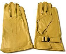 WWII US AIRBORNE PARATROOPER DDAY LEATHER JUMP GLOVES-SIZE MEDIUM picture