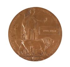 WW1 FIRST WORLD WAR DEATH PLAQUE or PENNY - MEHR KHAN - INDIAN REGIMENT picture