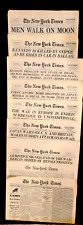New York Times Historical Reprint Lot 1865 -1969 picture